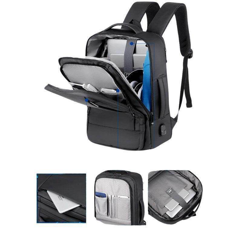 Sac à Dos Extensible & Cartable Business – Anti-Choc, Grande Capacité, Port USB